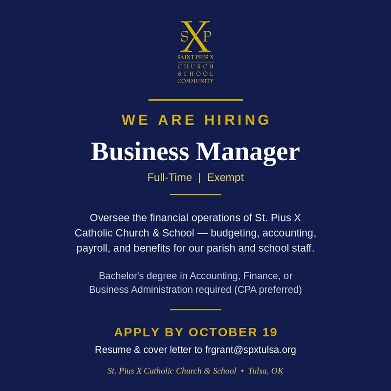 Hiring - Business Manager Thumbnail Image