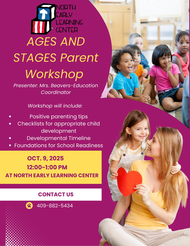 AGES and STAGES workshop flyer in English