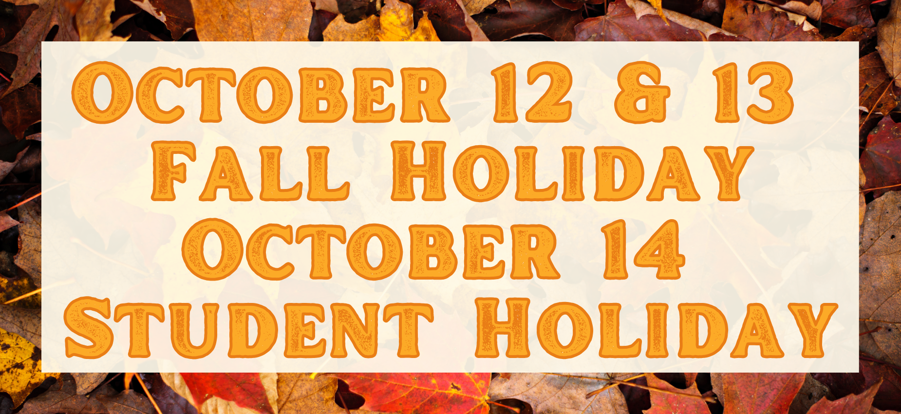 Fall Holidays