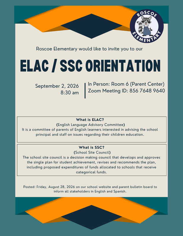 ELAC/SSC Flyer