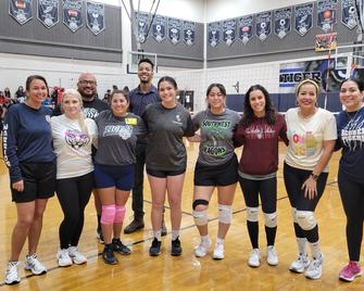 teacher vs student volleyball game