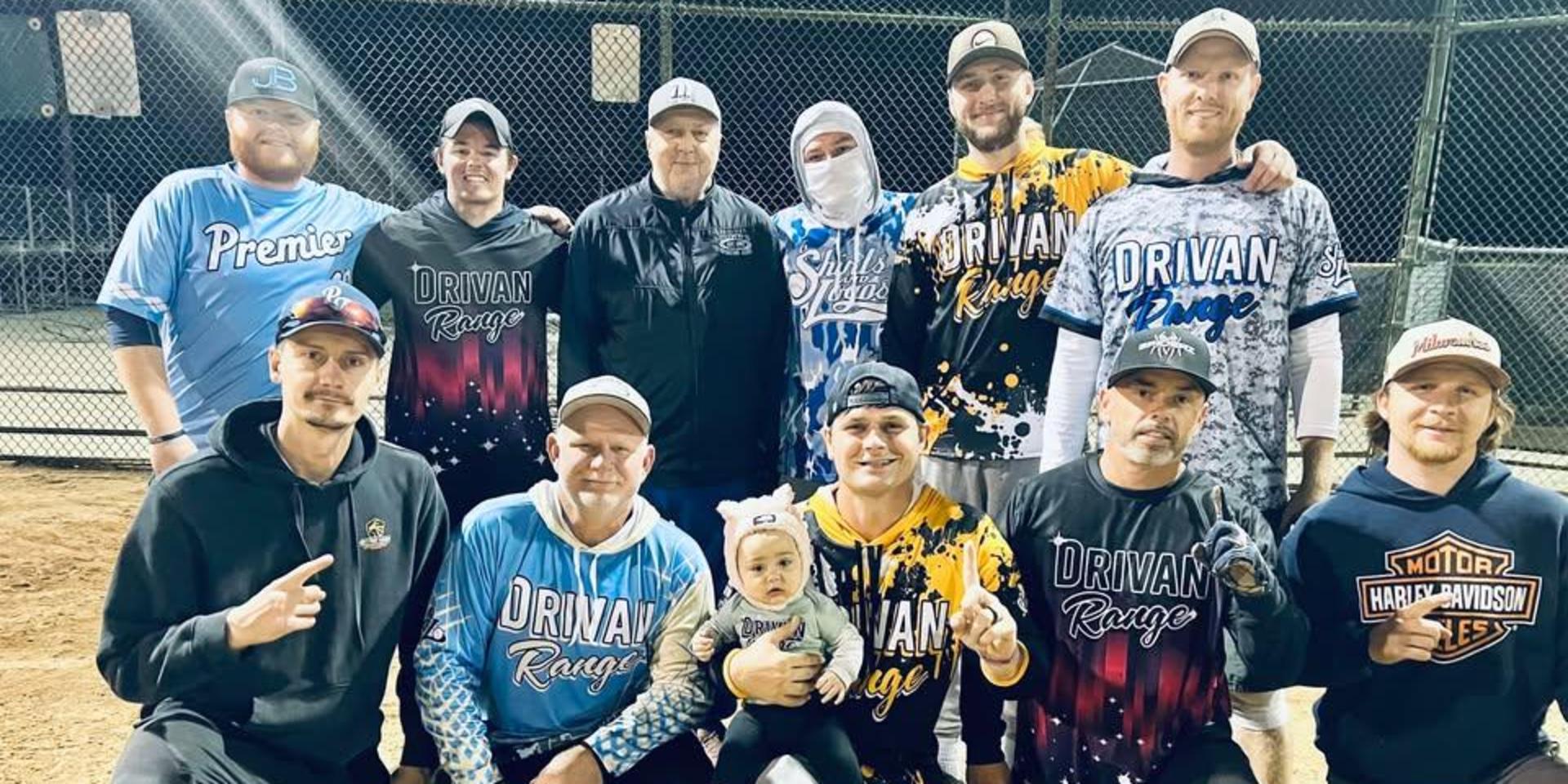 Men's Softball Fall Championship Team after the big win