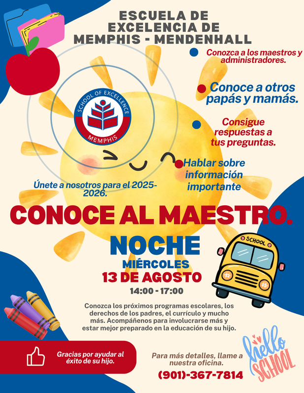 Meet The Teacher Night (spanish)
