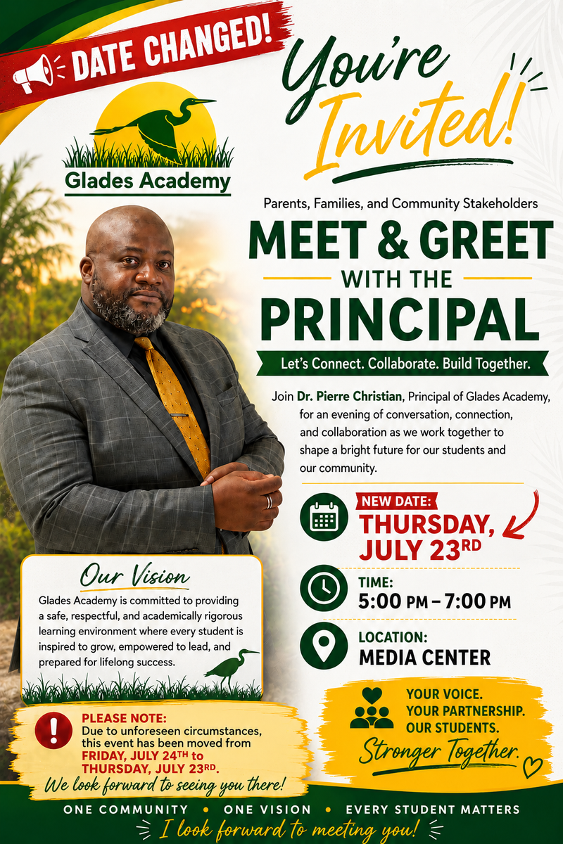Meet & Greet with Principal Dr. Pierre Christian Featured Photo