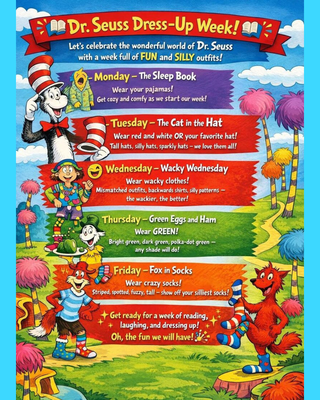 Read Across America Spirit Week Featured Photo