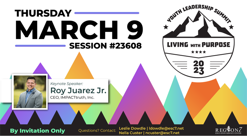 Image of Youth Leadership Summit. Hosted Thursday, March 9th.