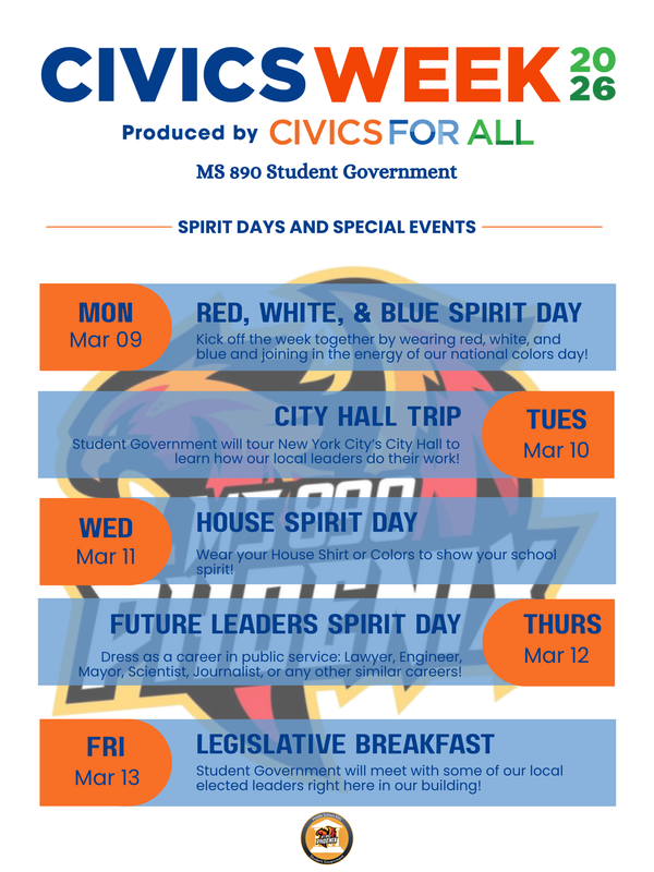 Description of Civics for All Week Events Front Page