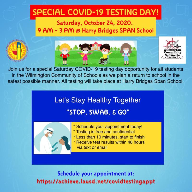 Special COVID-19 Testing Day! Featured Photo