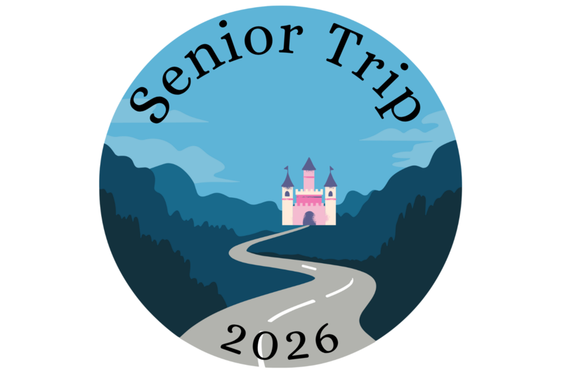 cartoon road winding through mountains to a castle