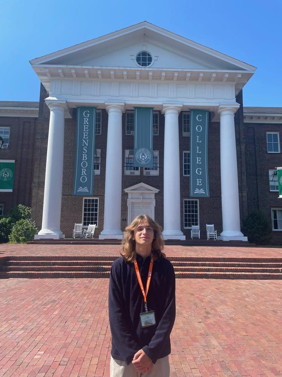 JAH HS Student Robert Layton at Governor's School