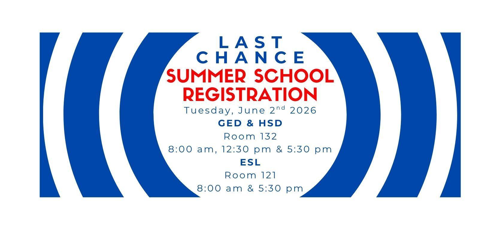 Summer School Registration