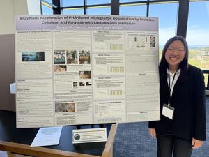 Student showcasing their project