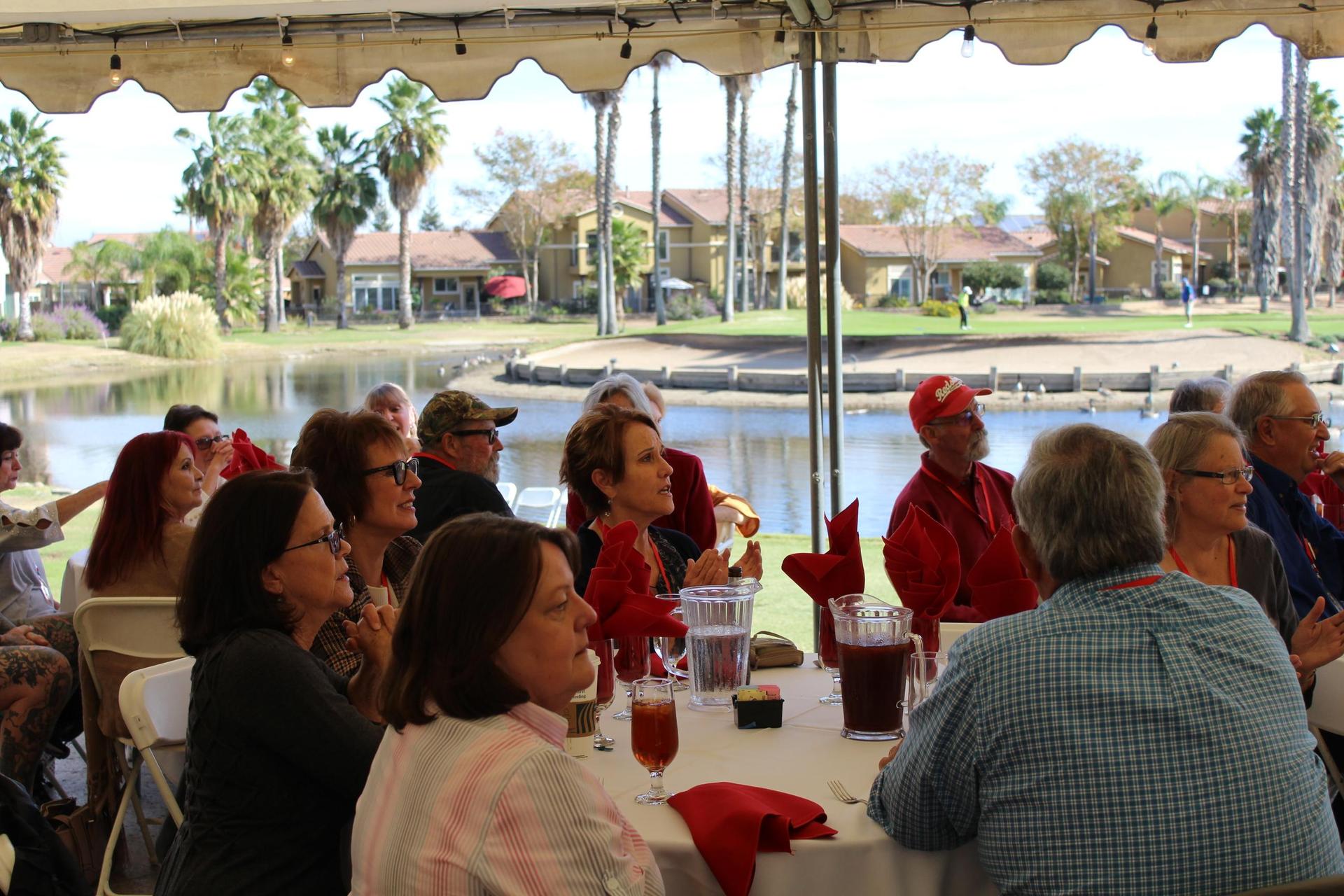 Members of the class of 1971 at their 50 year reunion