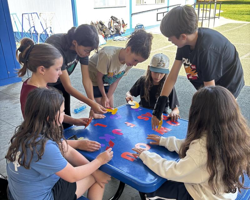 Team Building in Ms. G.'s PE Classes