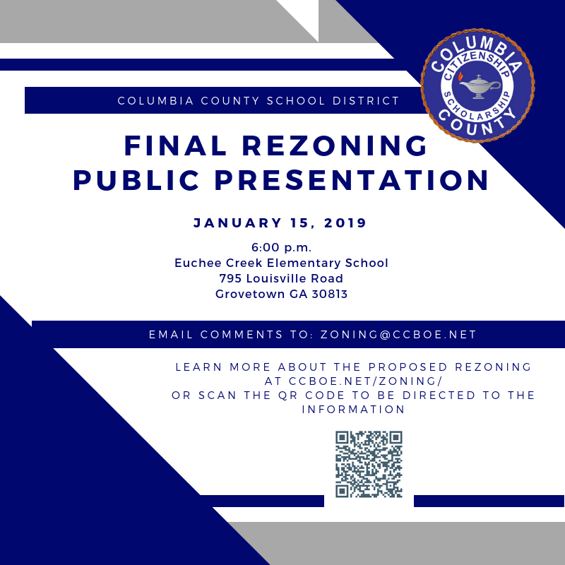 Updated Final Public Presentation Jan. 15, 2019 at Euchee Creek Elementary School