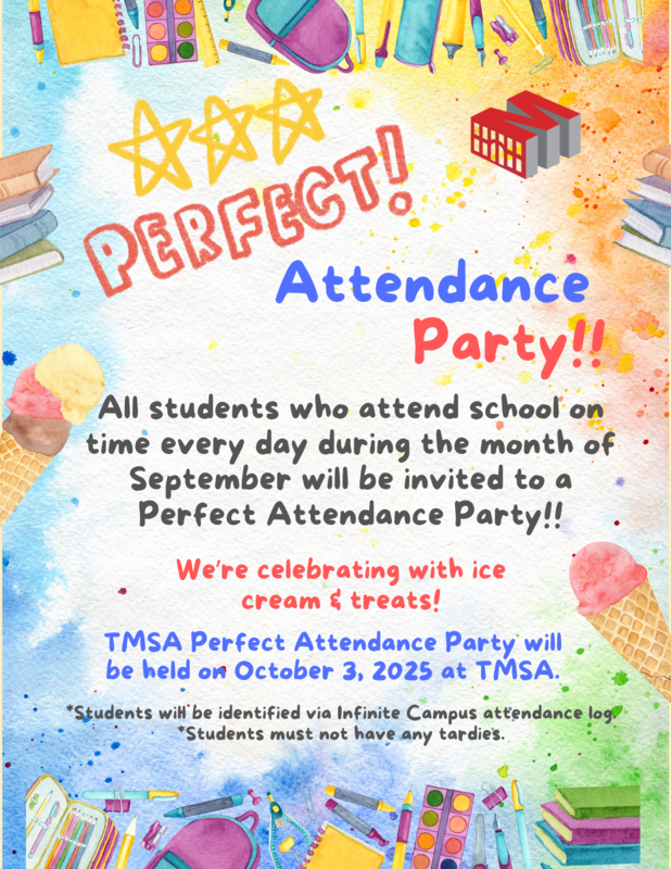Perfect Attendance flyer