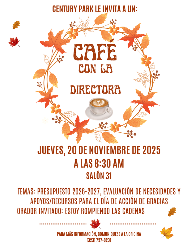 Coffee with the Principal - Spanish