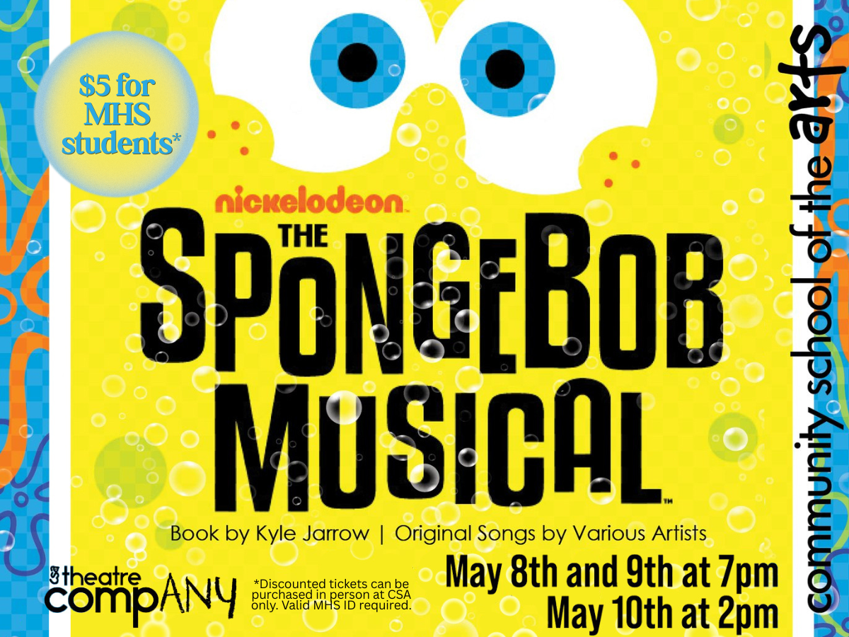 promo graphic - CSA Theatre compANY's The SpongeBob Musical - May 2026