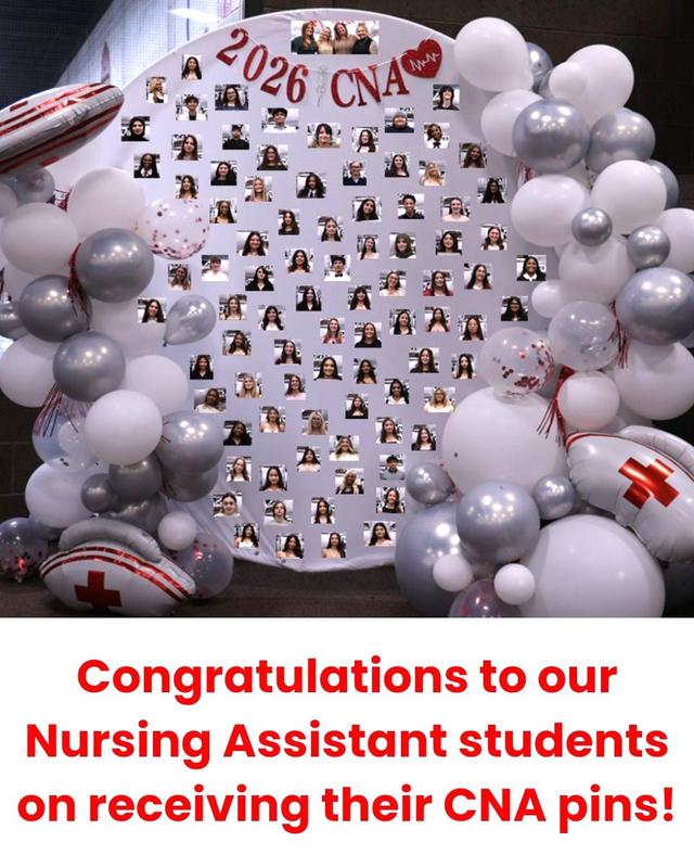 Display with balloons