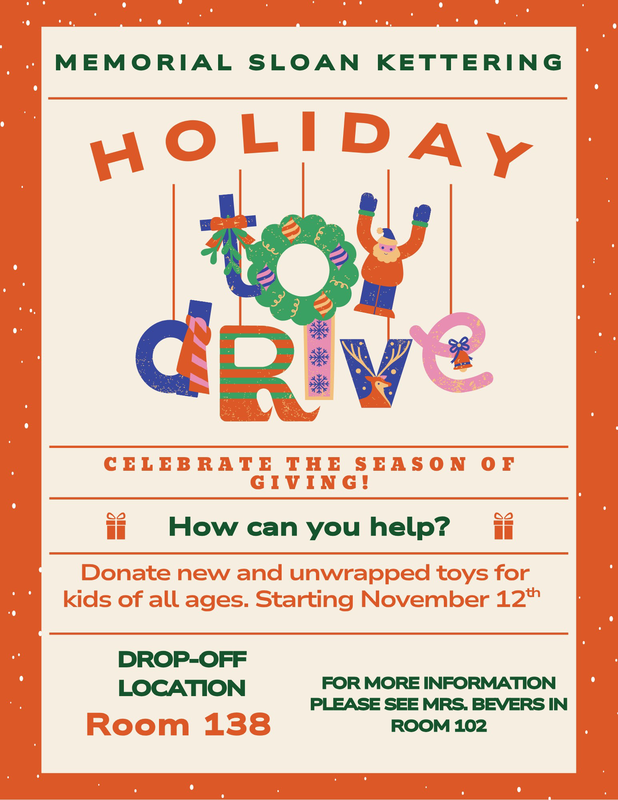 Holiday Toy Drive Flyer. All information in adjoining post.