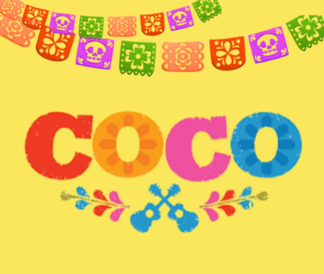 Colorful COCO with papel picado and guitars