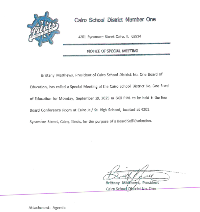Special Board Meeting, Monday, September 29th @6PM Thumbnail Image