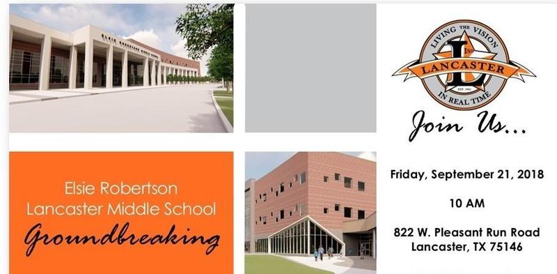 Lancaster ISD Hosts a Brief Ground Breaking Program for new Middle School Thumbnail Image