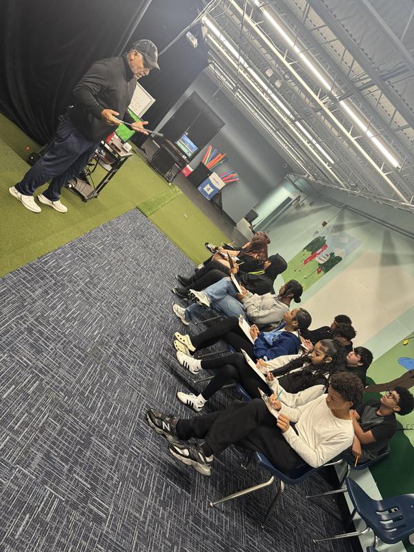 Students Learning Golf