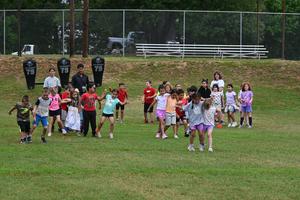 Field day kids having fun.