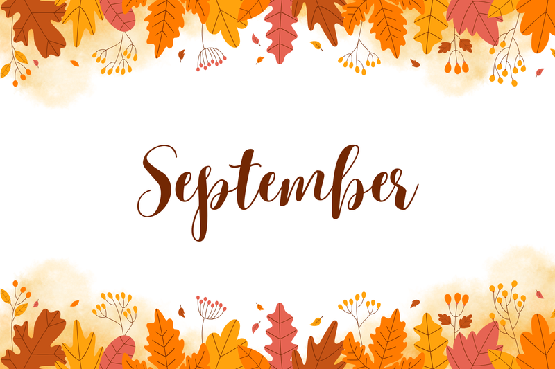 September with fall foliage