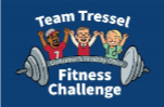 3 students doing fitness challenge