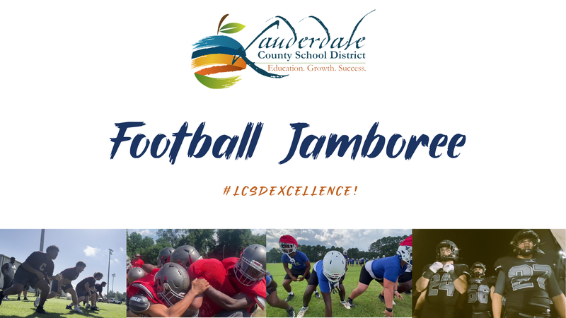 1st Annual LCSD Football Jamboree Graphic