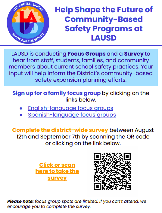Parent Focus Group Survey - English Featured Photo