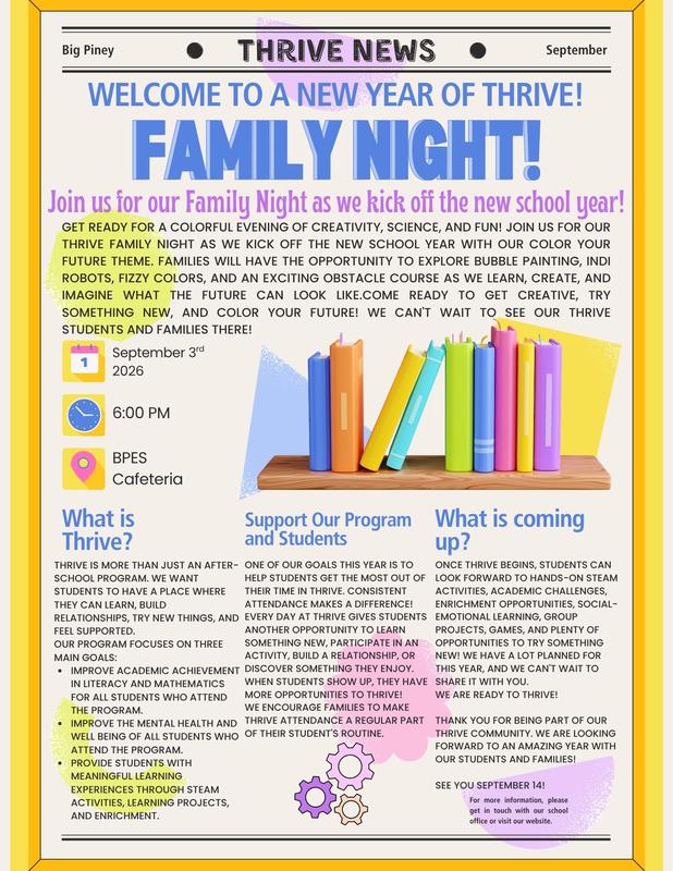 Thrive Family Night