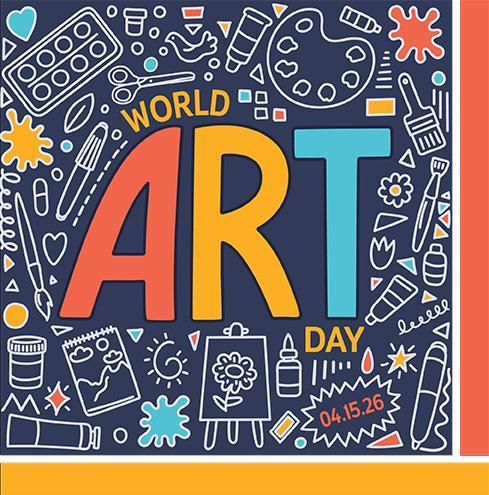 World Art Day graphic