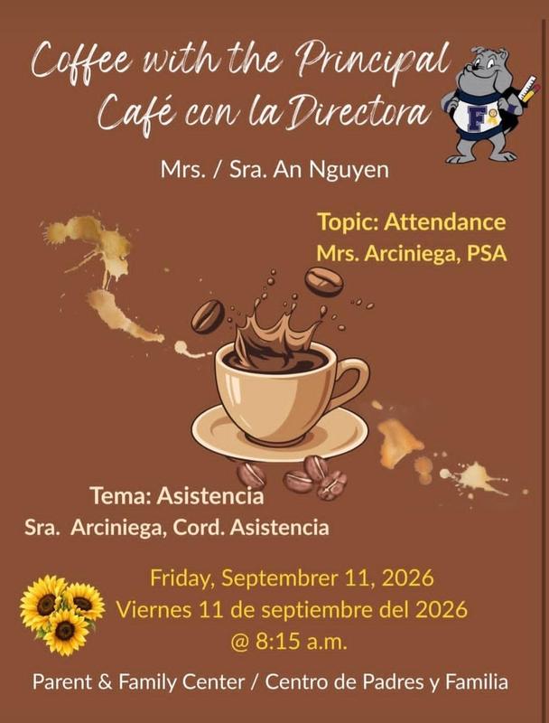 coffee with the principal parent flyer
