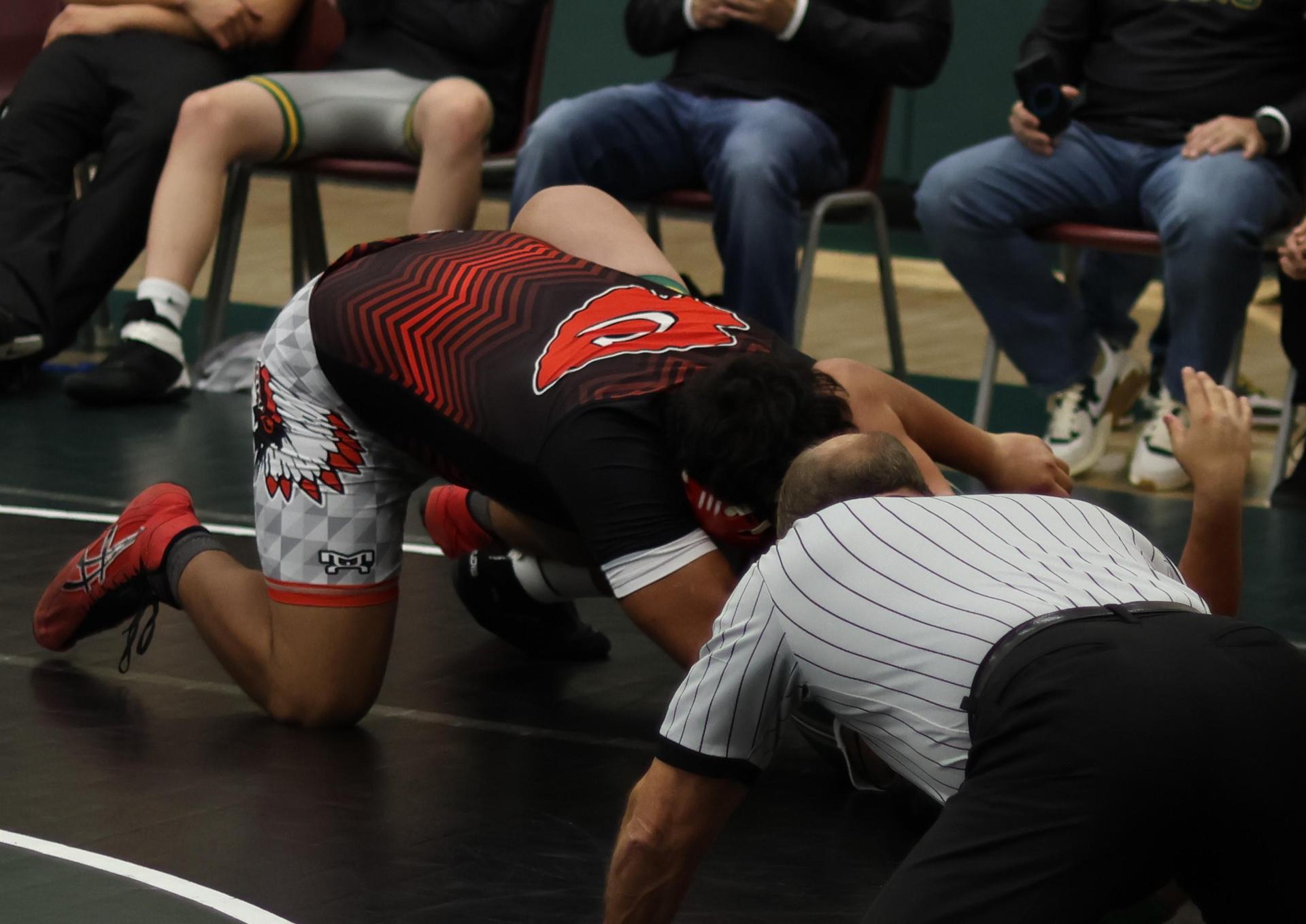 boys wrestling at liberty duals