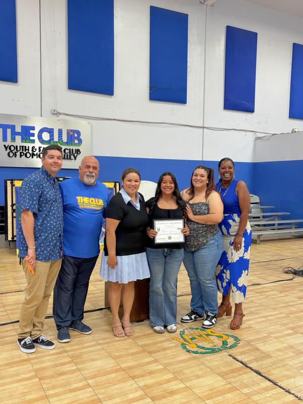 PUSD Students Honored as Rotary Club of Pomona Students of the Month