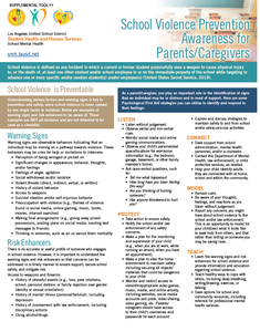 School Violence Prevention Awareness