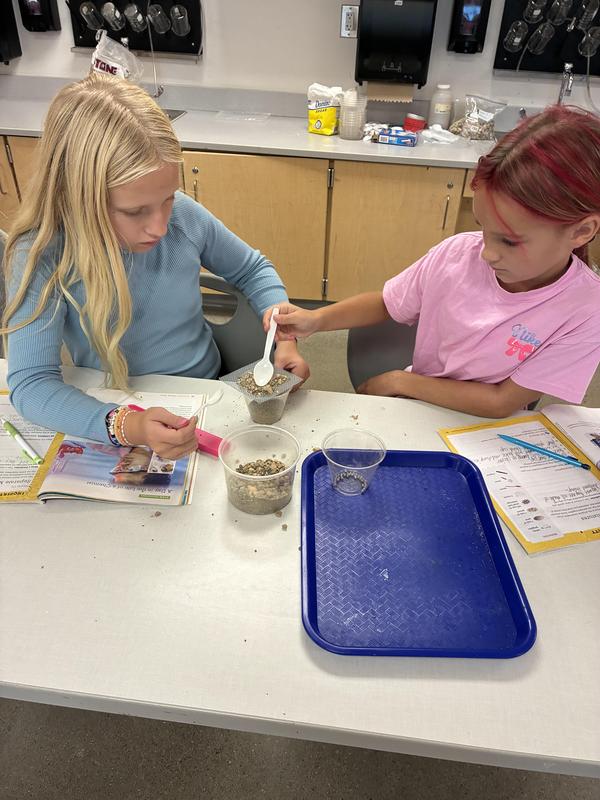 students working