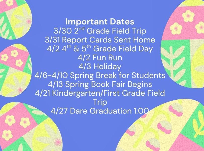 Spring dates