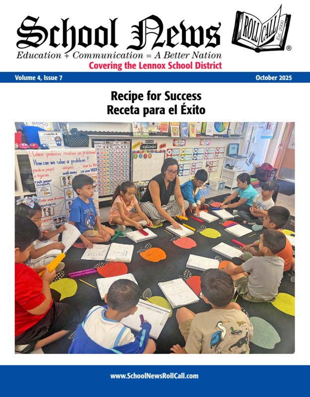 Teacher working with students in a circle; Maestra trabajando con estudiantes en un circulo