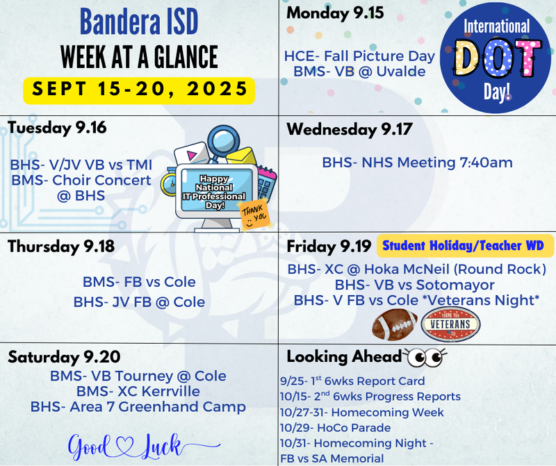 Week at a Glance