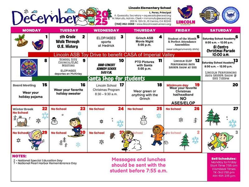 December calendar Featured Photo