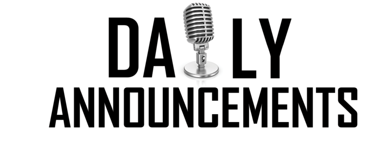 DAILY ANNOUNCEMENTS Featured Photo