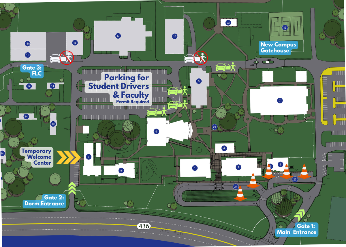 Drop Off & Pick Up Map