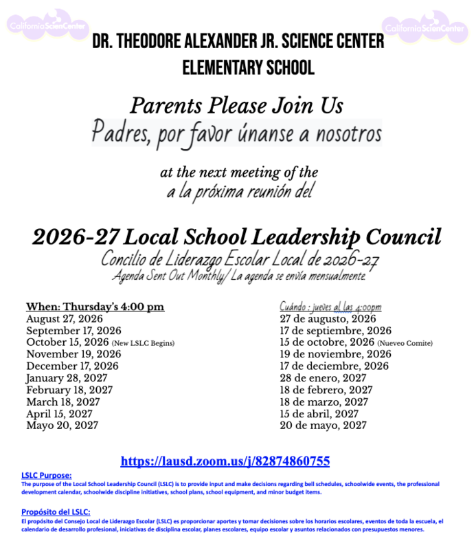 2026-27 LSLC Meeting Dates