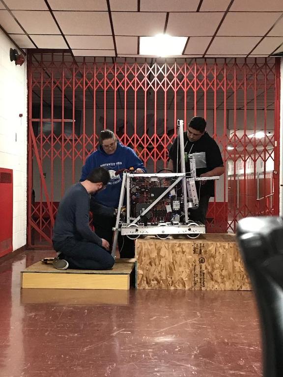 Testing a prototype climbing mechanism