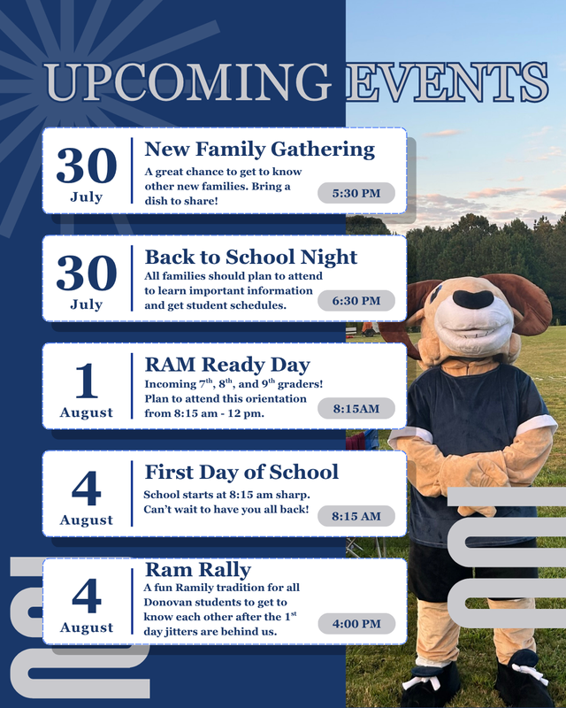 upcoming events pop up