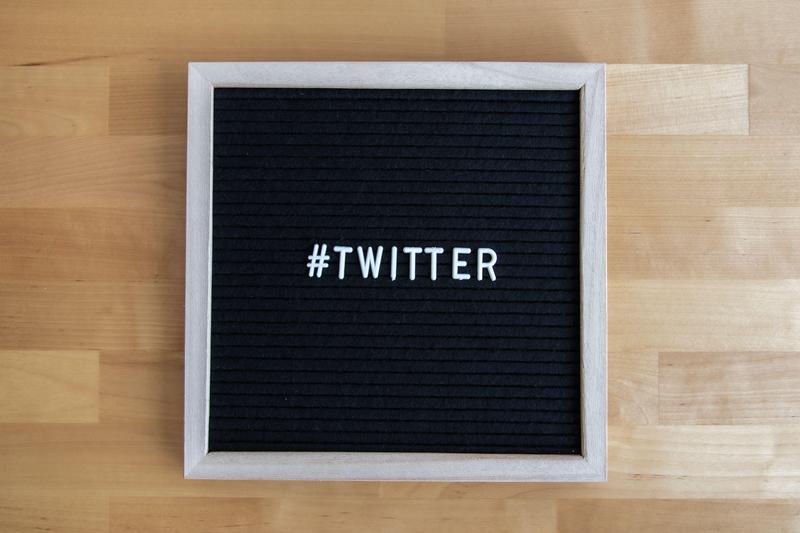 Twitter name on board